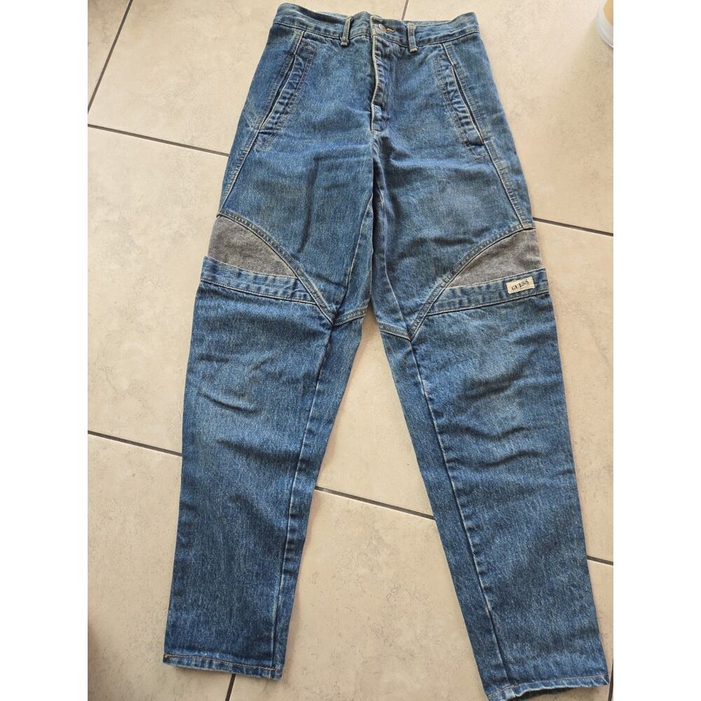 VINTAGE Guess Jeans Womens 28 Mom Acid Wash Cotton USA